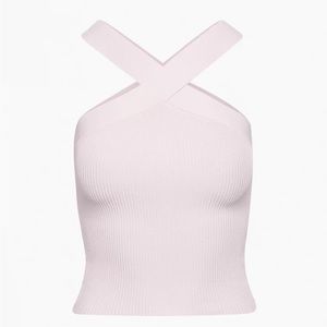 Aritzia Babaton Sculpt Knit Criss Cross Tank BNWT